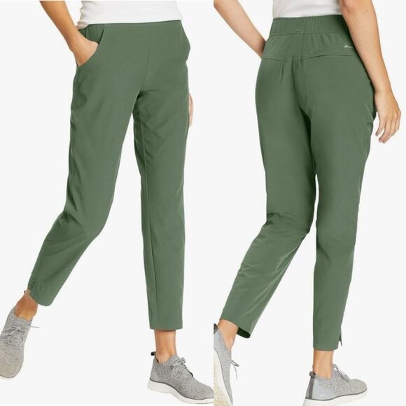 EDDIE BAUER Sage Green Travel Ankle Pant-L - Picture 1 of 9